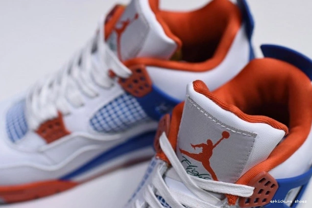 Cheap White Bright Jordan 308497-171 Air 4 Blue Crimson-Royal 0724